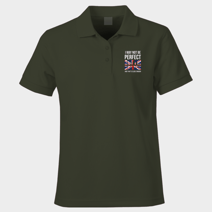 Patriotic Polo Shirt I May Not Be Perfect