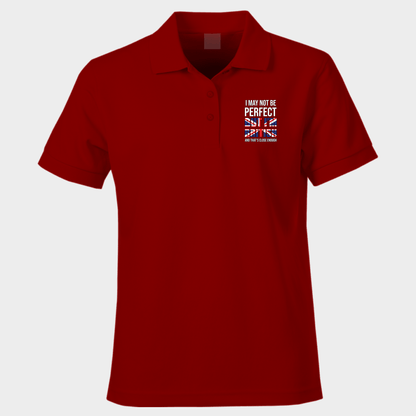 Patriotic Polo Shirt I May Not Be Perfect