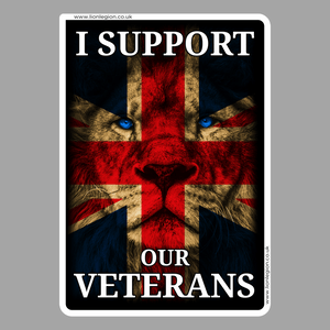 I Support Our Veterans High Quality Sticker