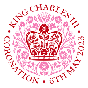 King's Coronation Cotton Tea Towel (Red)