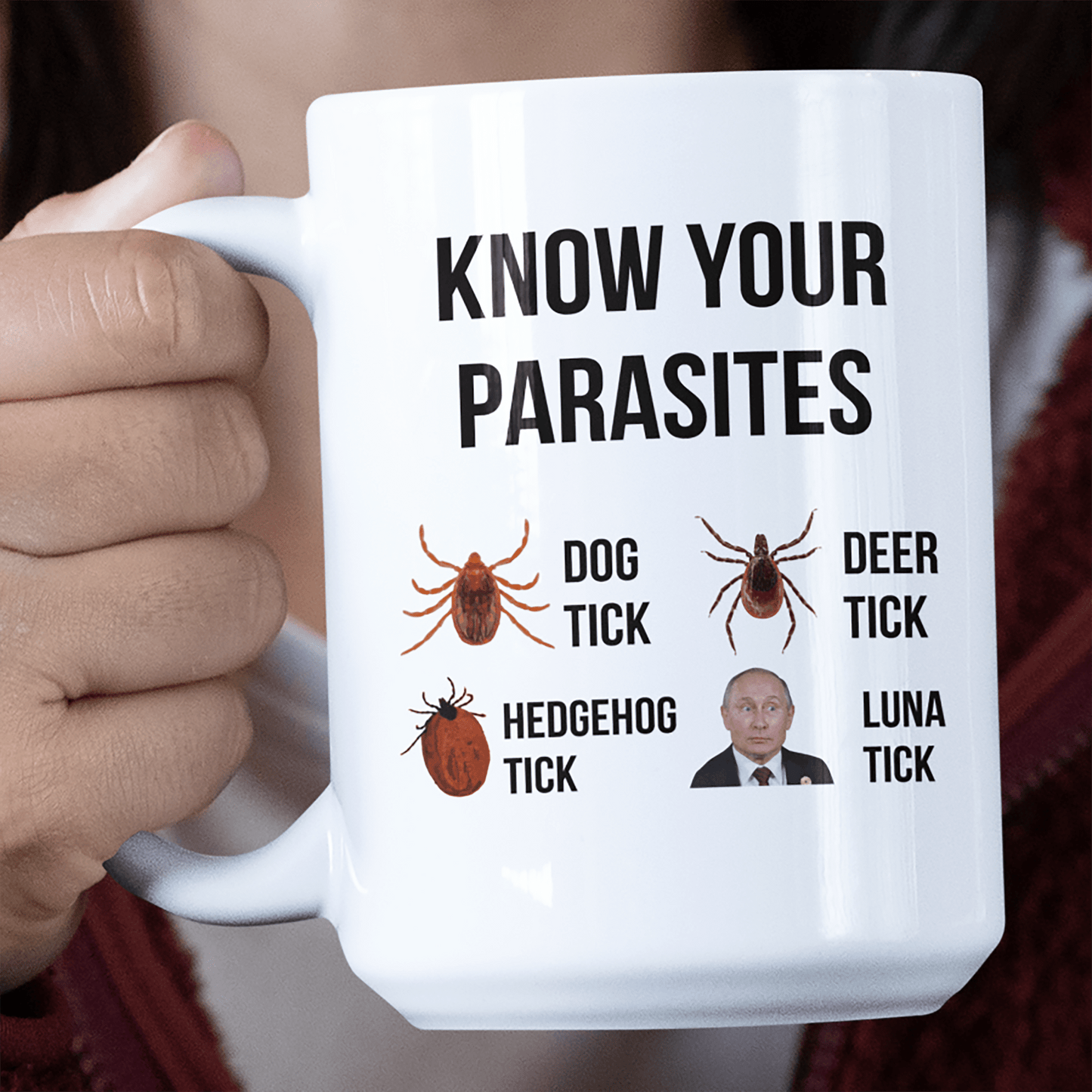 Funny Mug Know Your Parasites (2) Jumbo Mug