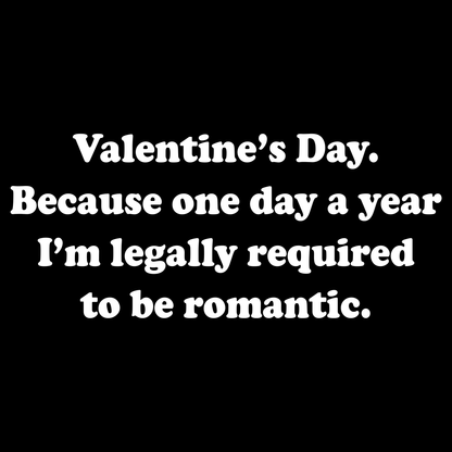 Legally Required Valentine T Shirt by Lion Legion 