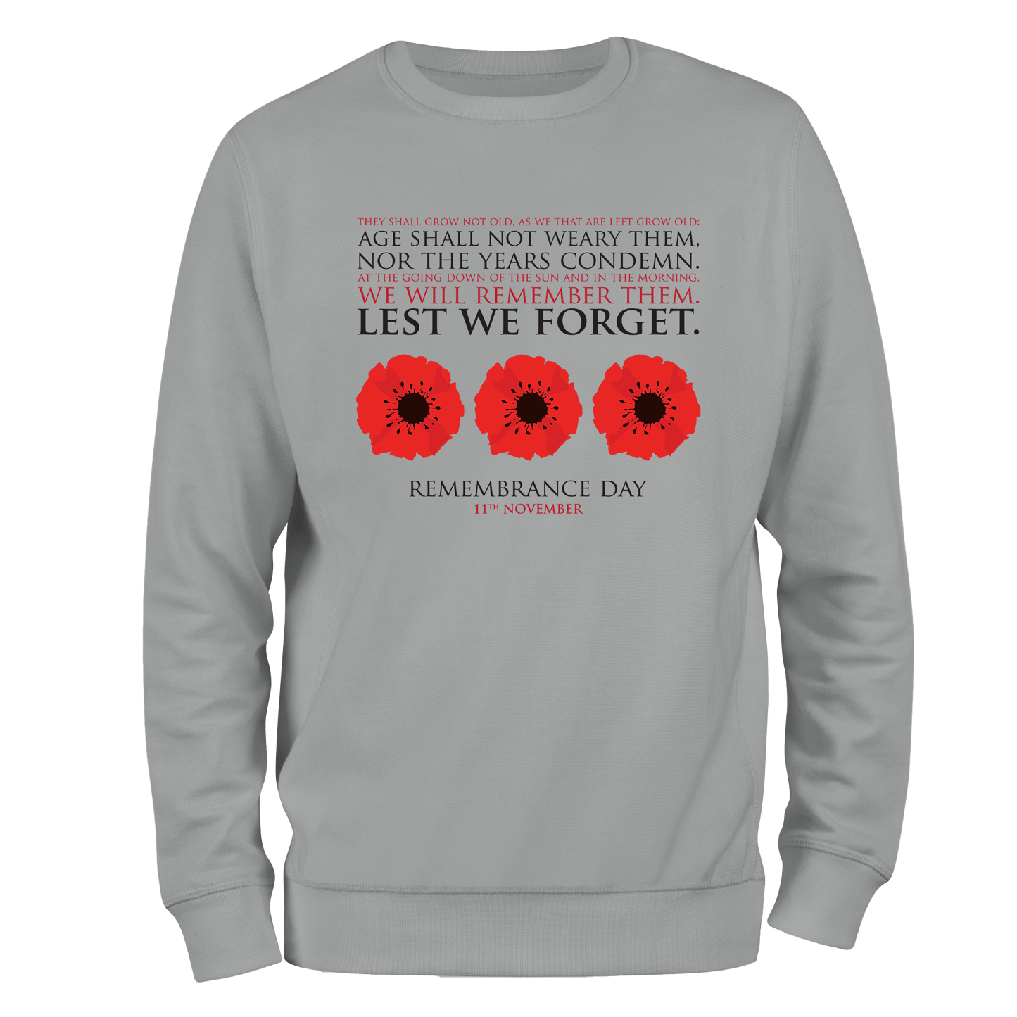 Remembrance Day Sweatshirt Lest We Forget (10)