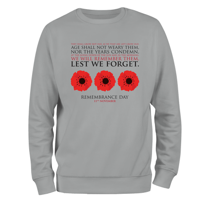 Remembrance Day Sweatshirt Lest We Forget (10)