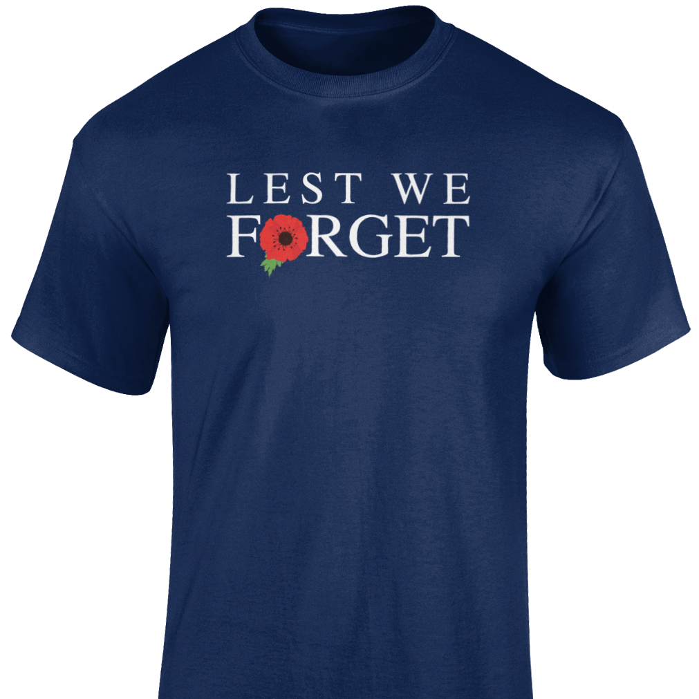 Remembrance Day T Shirt Lest We Forget (9)