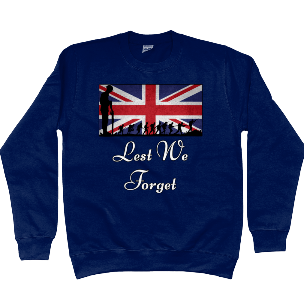 Remembrance Day Sweatshirt Lest We Forget Montage
