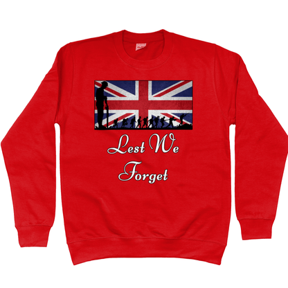 Remembrance Day Sweatshirt Lest We Forget Montage