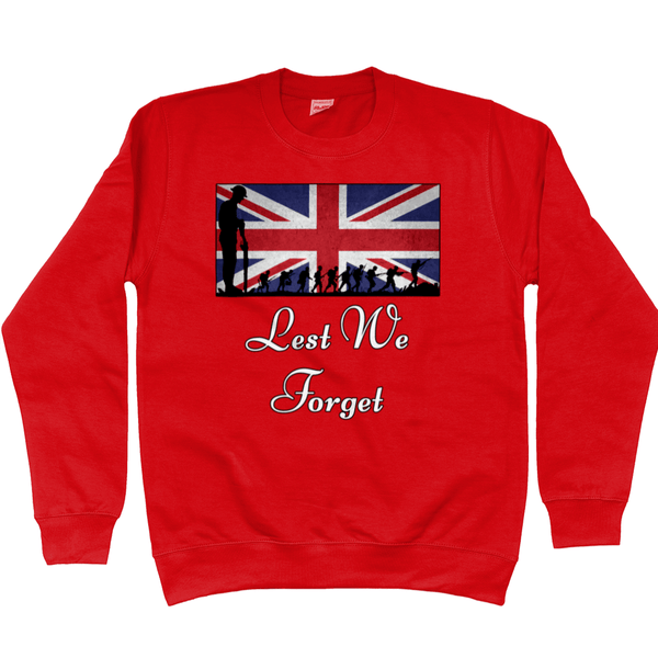 Remembrance Day Sweatshirt Lest We Forget Montage