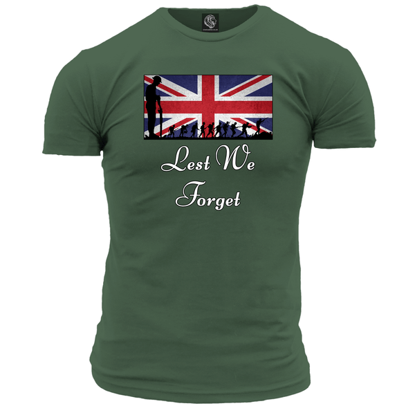 Remembrance Day T Shirt Lest We Forget Montage