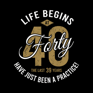Life Begins At 40 T Shirt