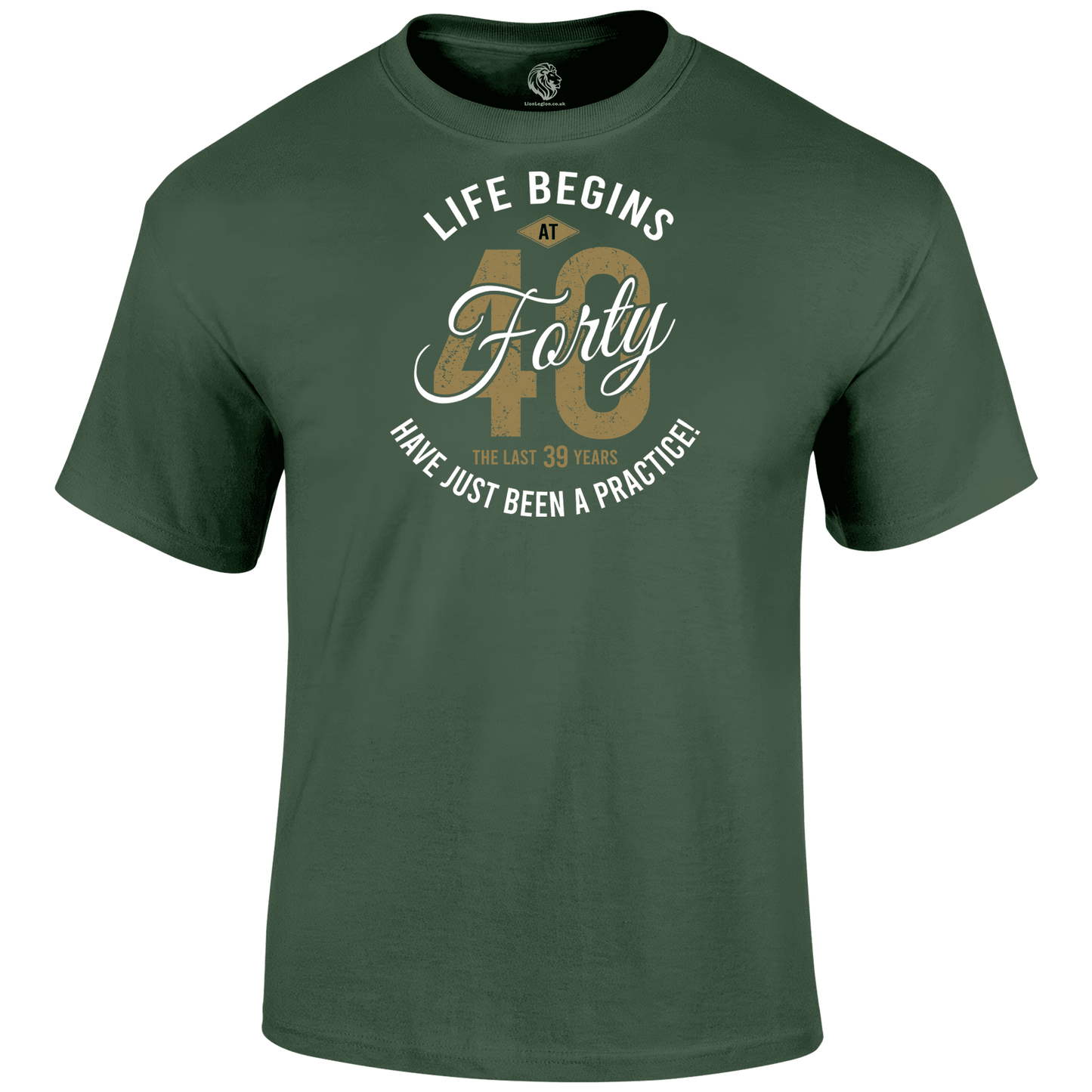 Life Begins At 40 T Shirt