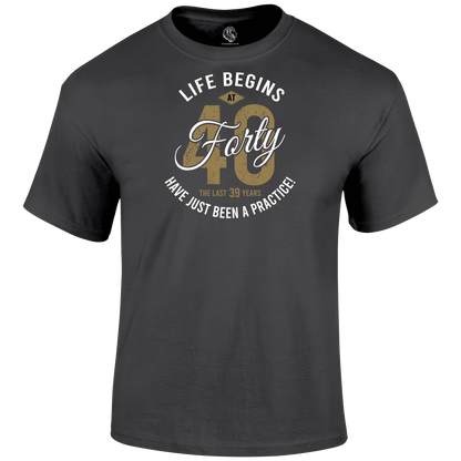 Life Begins At 40 T Shirt