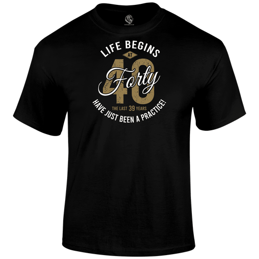Life Begins At 40 T Shirt