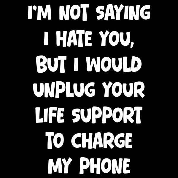 Life Support Funny T Shirt by Lion Legion 