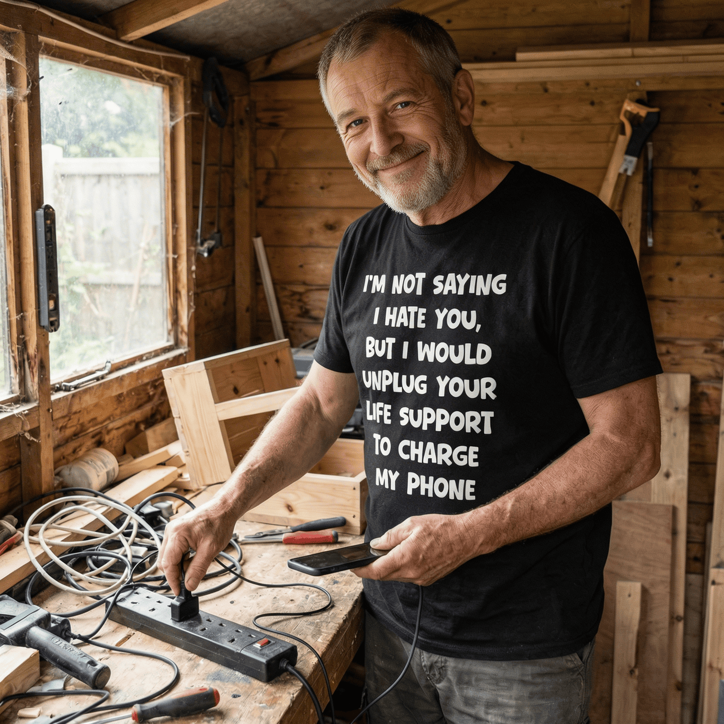 Life Support Funny T Shirt by Lion Legion 
