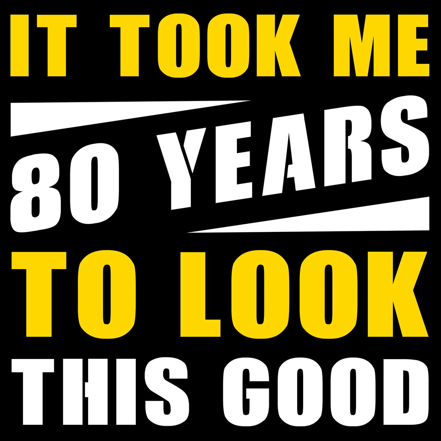 80th birthday t shirt Looking Good 80