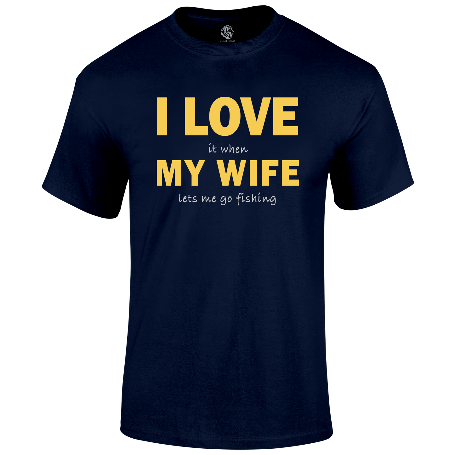 Funny Fishing T Shirt Love My Wife