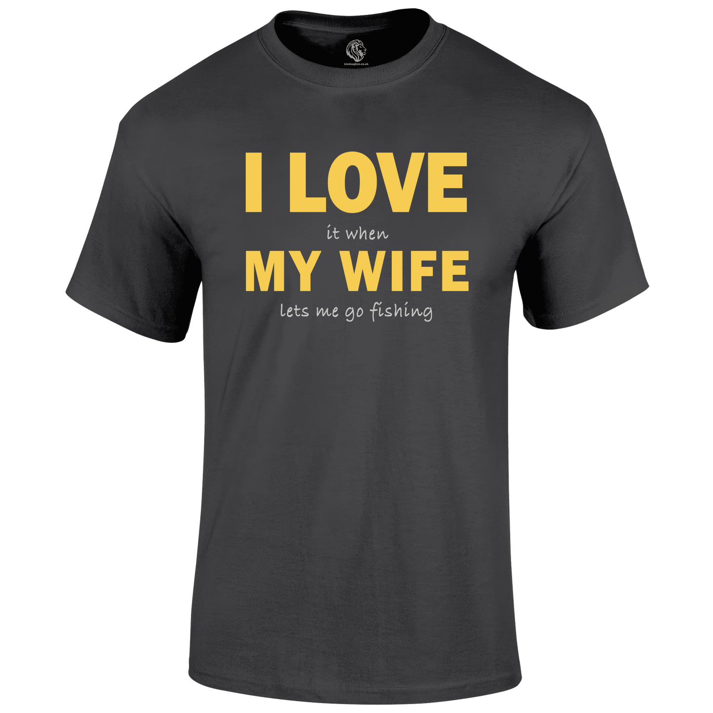 Funny Fishing T Shirt Love My Wife