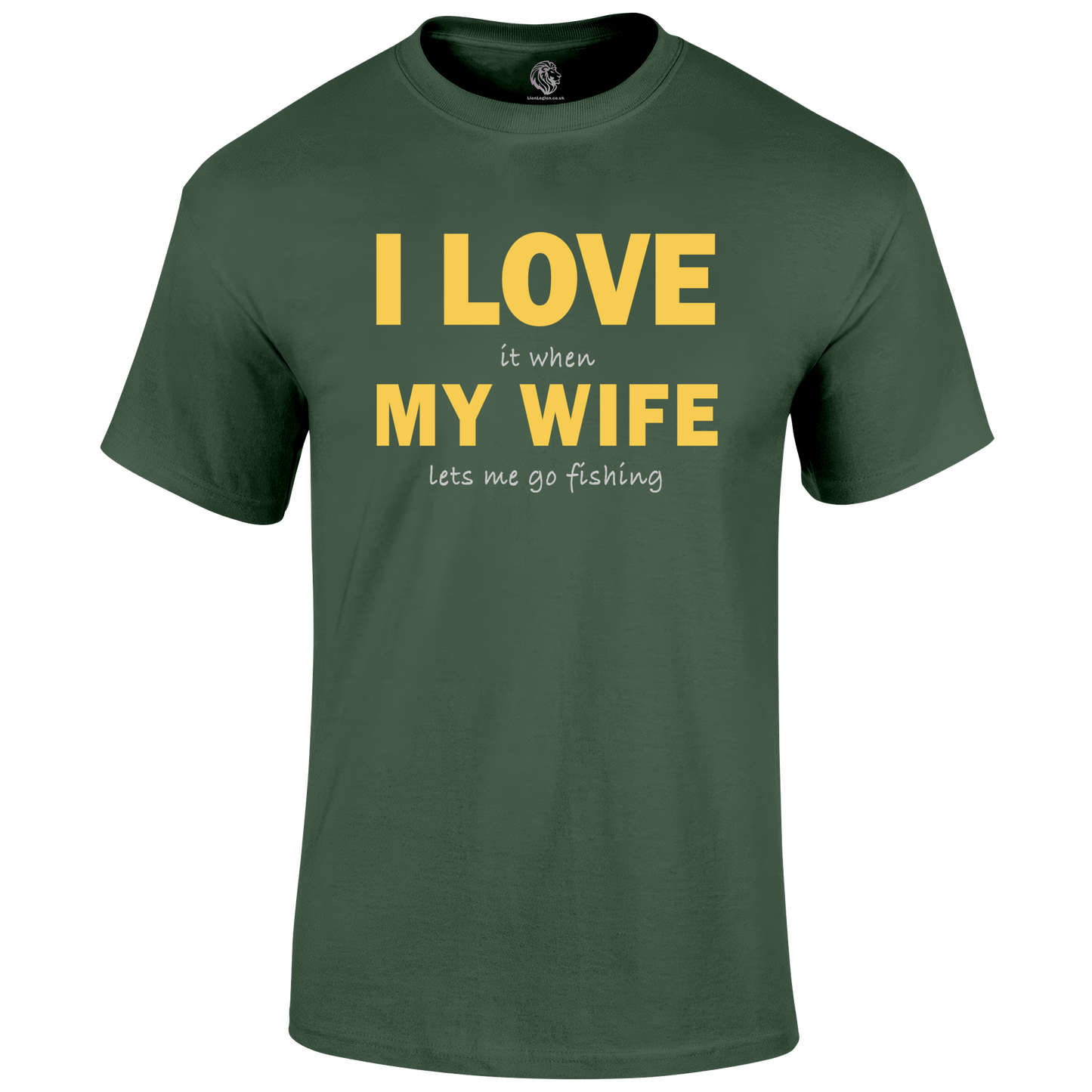 Funny Fishing T Shirt Love My Wife
