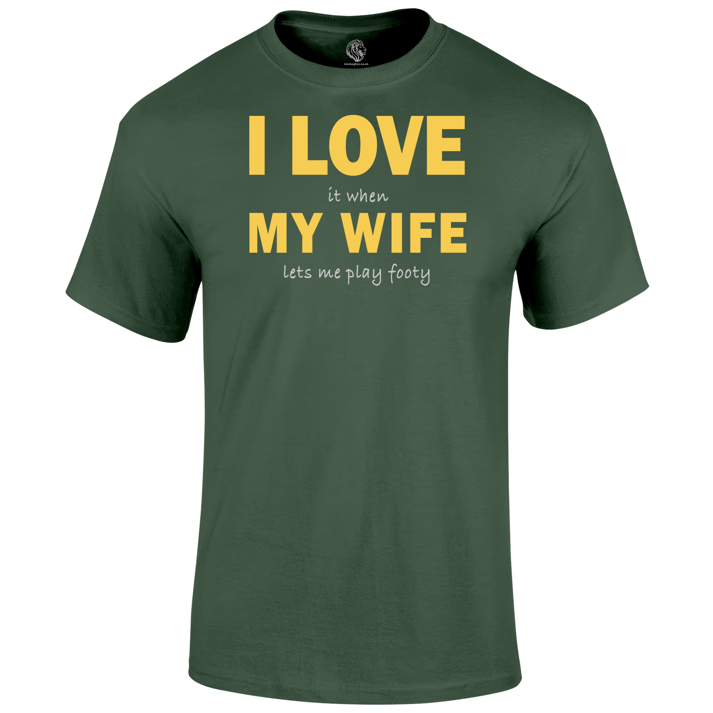 Funny Football T Shirts I Love My Wife