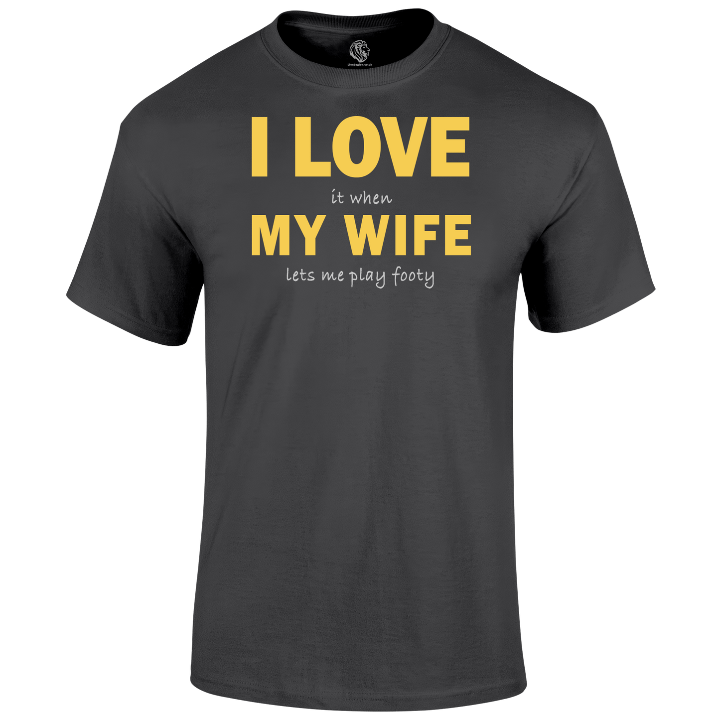 Funny Football T Shirts I Love My Wife