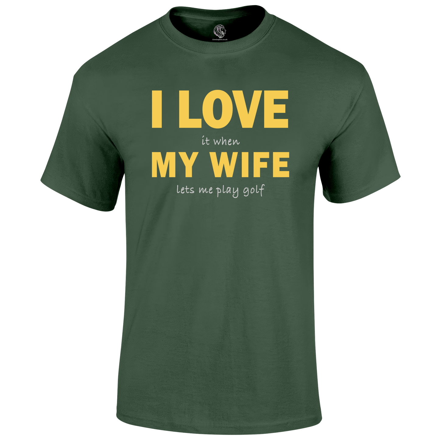 Funny Golf Shirt I Love My Wife