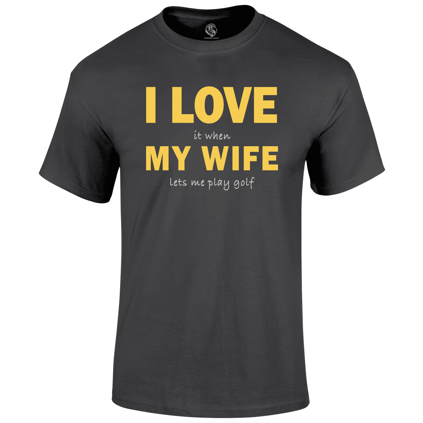 Funny Golf Shirt I Love My Wife