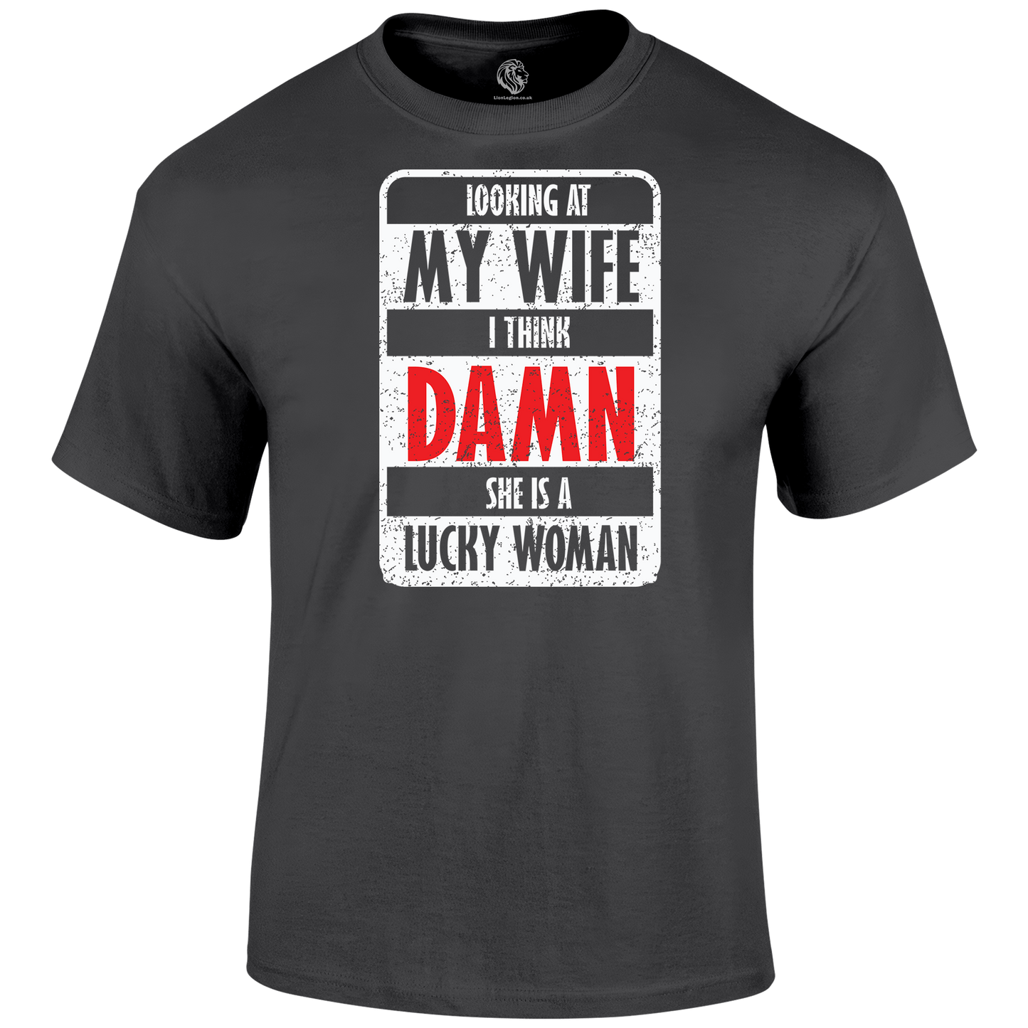 Funny T Shirt Lucky Wife Quote 
