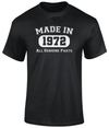 Made In 1972 T Shirt