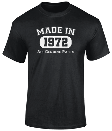 Made In 1972 T Shirt
