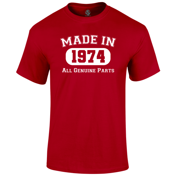 Made In 1974 T Shirt