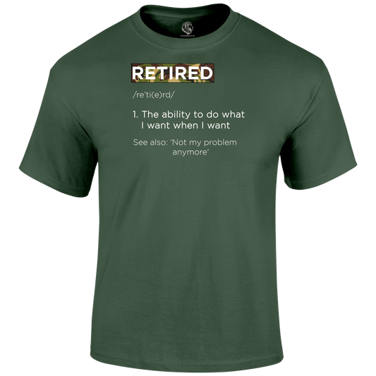 Retired Definition T Shirt by Lion Legion 