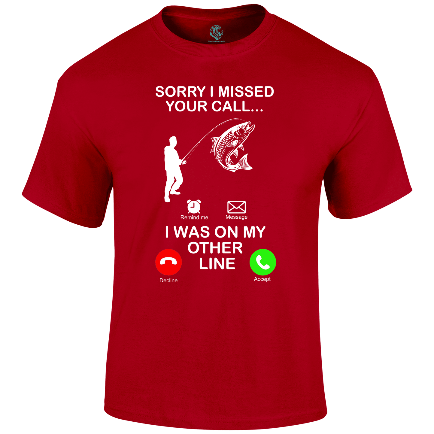 Funny Fishing T Shirt missed call