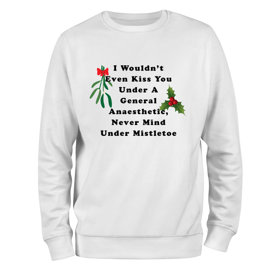Mistletoe Kiss funny Christmas Jumper