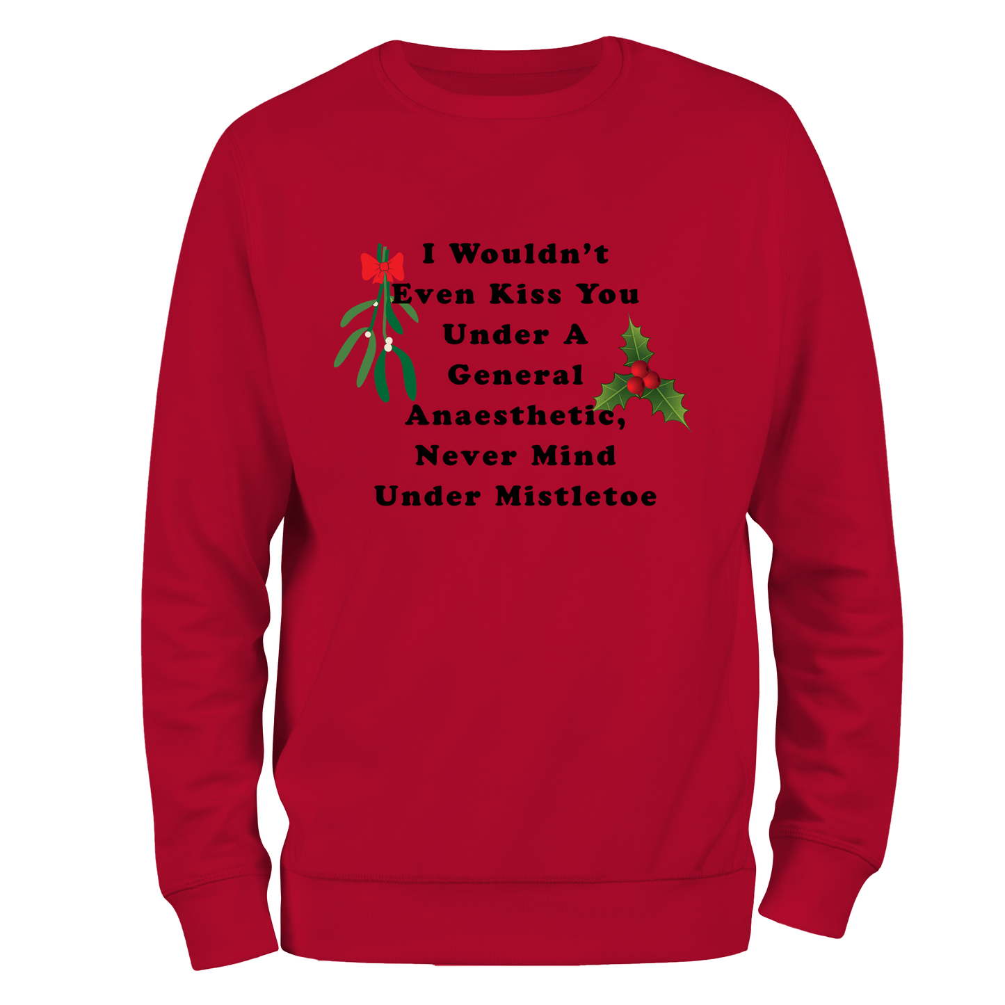 Mistletoe Kiss funny Christmas Jumper