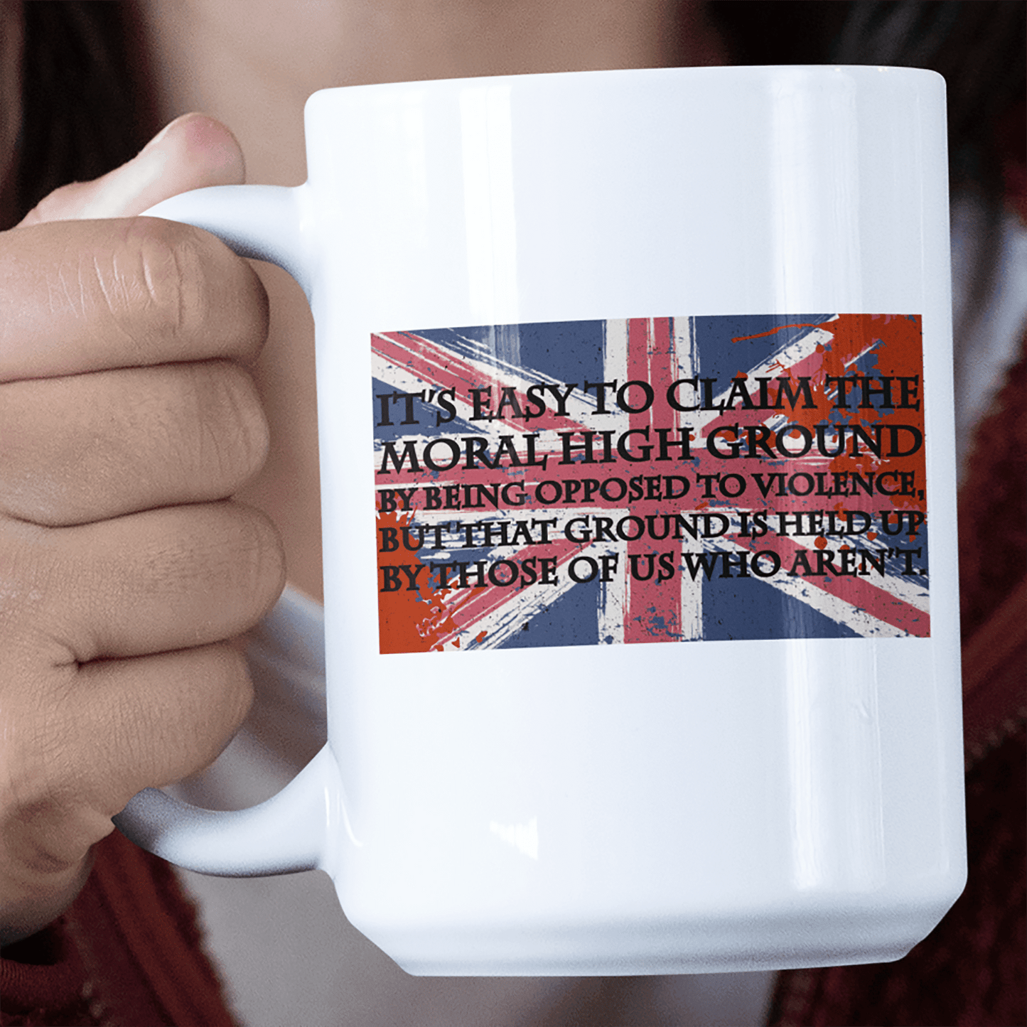 Moral High Ground Jumbo Mug