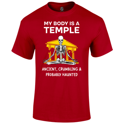 Funny Gym T Shirt My Body Temple