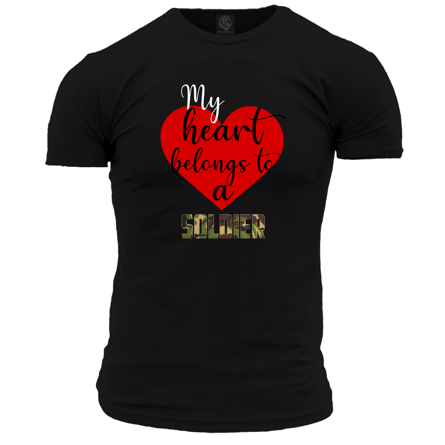 My Heart Belongs To A Soldier T Shirt