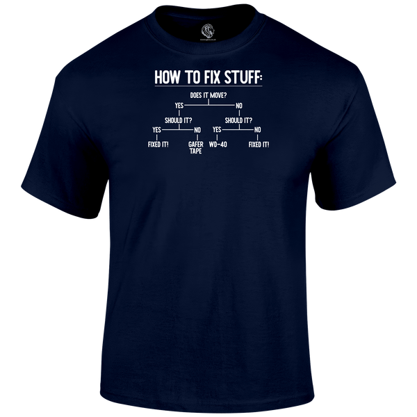 How To Fix Stuff T Shirt by Lion Legion 