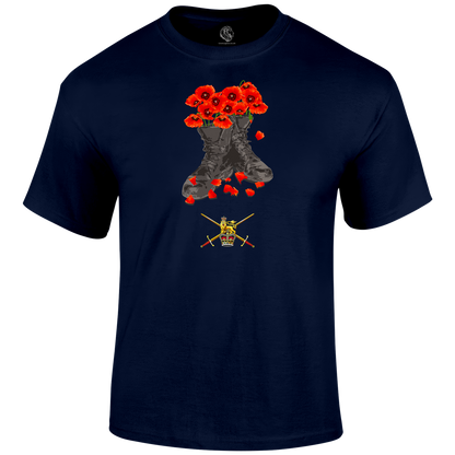 Army Poppy Boots T Shirt