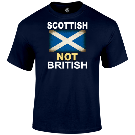 Scottish Not British T Shirt by Lion Legion 