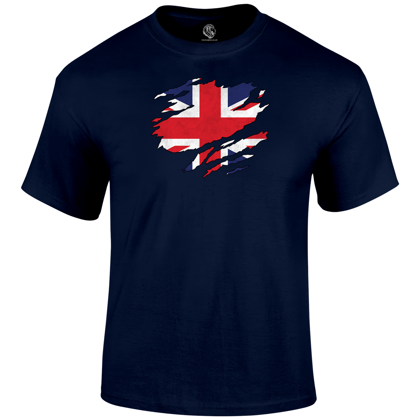 Ripped Union Jack T Shirt