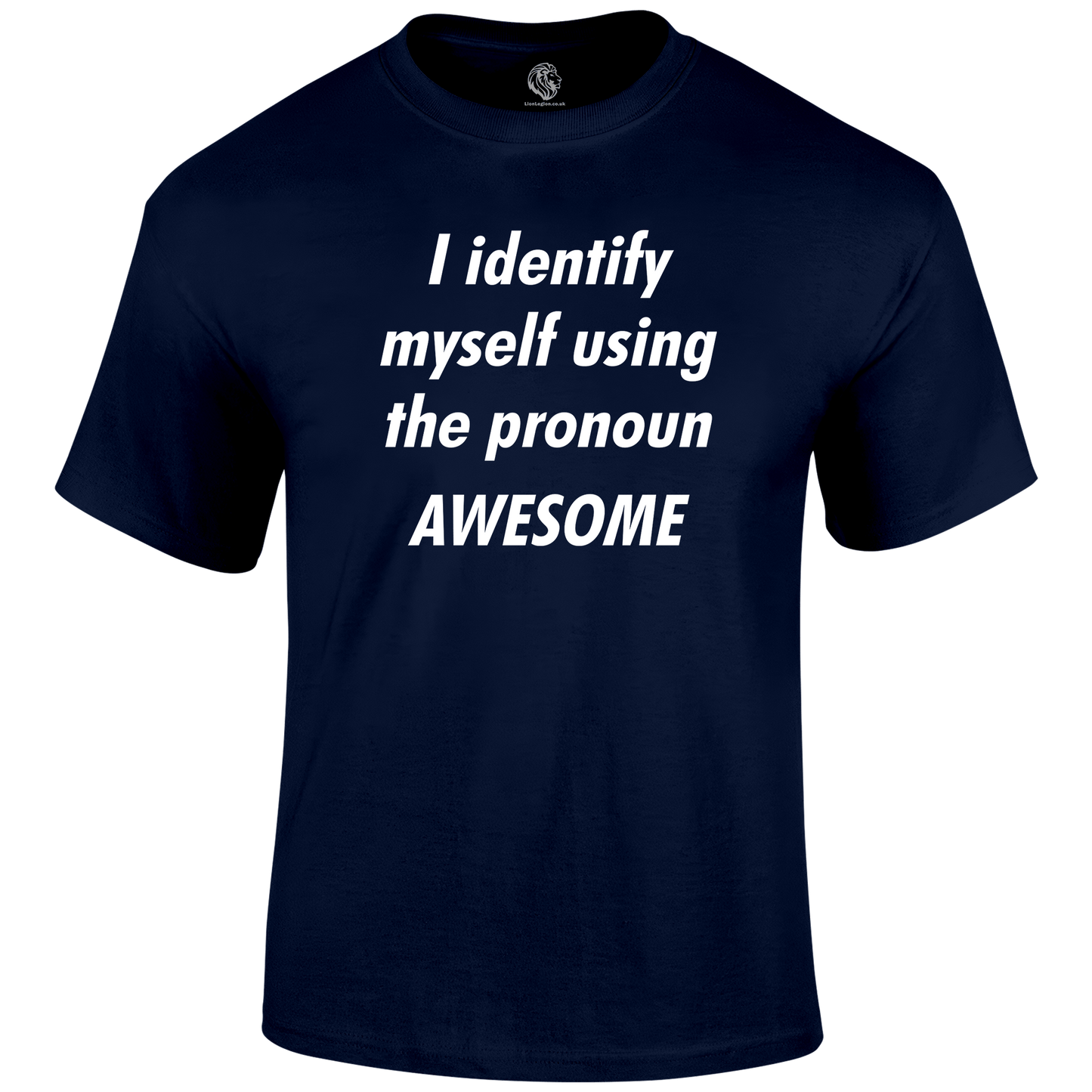 Pronoun Awesome Funny T Shirt by Lion Legion 
