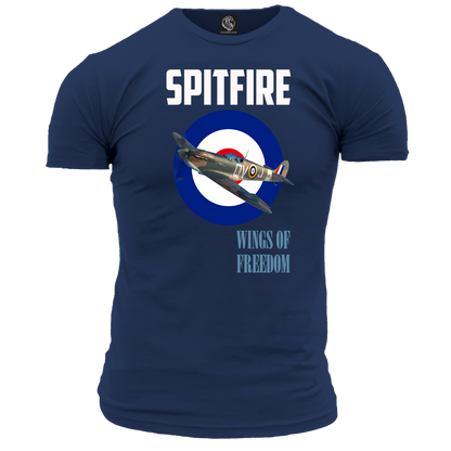 Spitfire Wings Of Freedom T Shirt