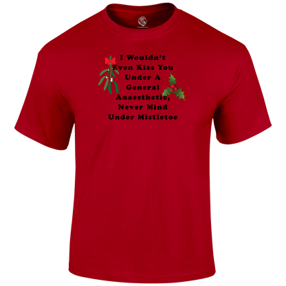 Christmas Tees Naughty Mistletoe T Shirt