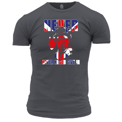 Never Give In T Shirt