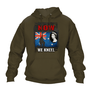 Remembrance Day Hoodie Now We Kneel (AUSTRALIA)