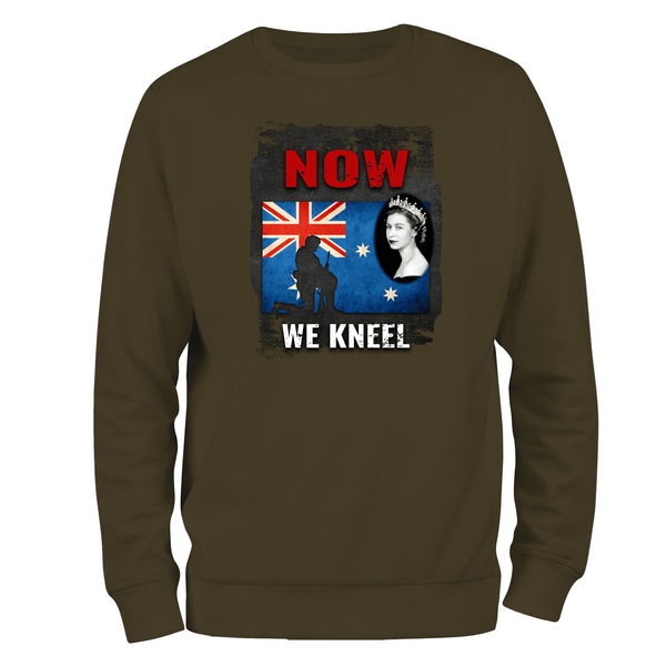 patriotic Sweatshirt Now We Kneel (AUSTRALIA) Sweatshirt