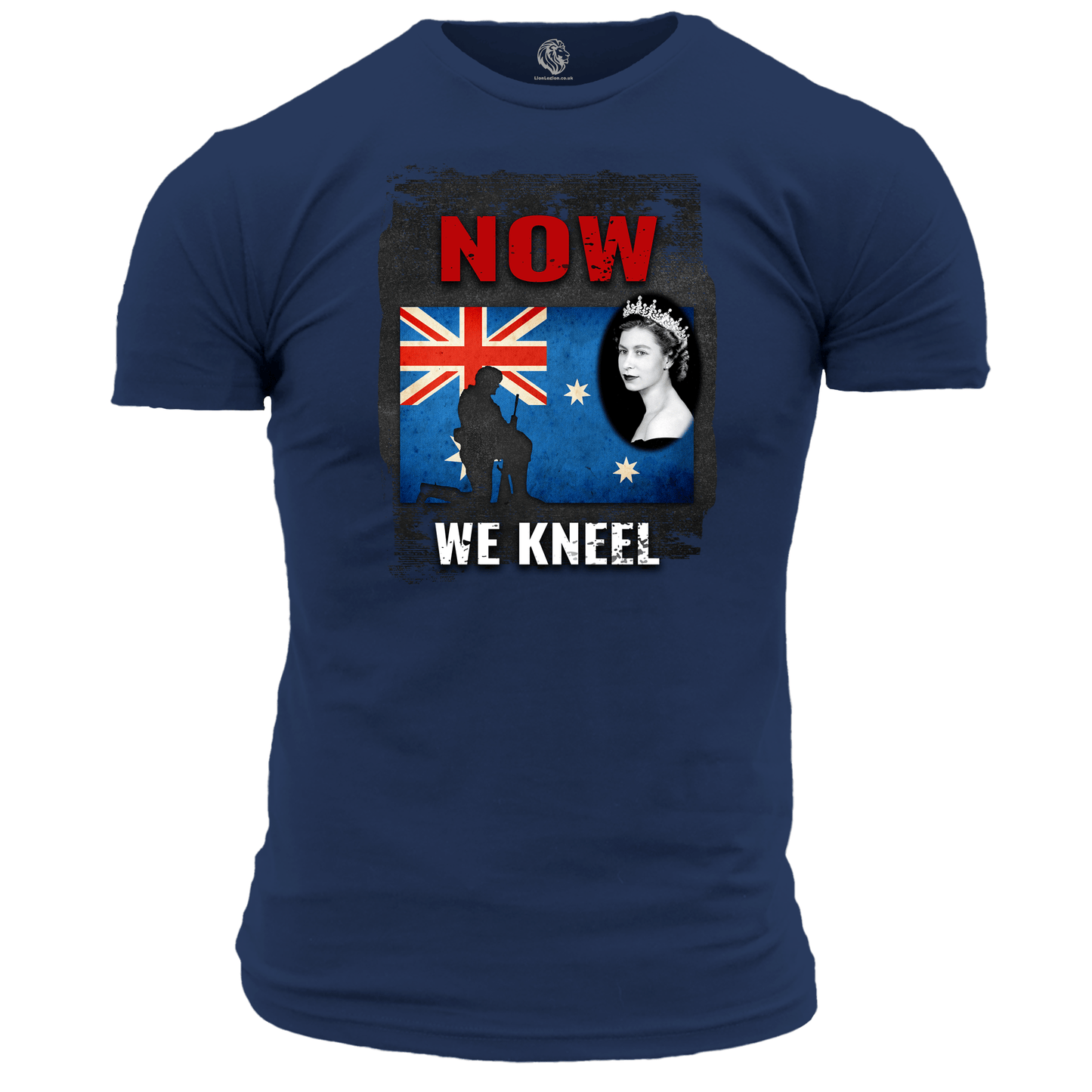 Patriotic T Shirt Now We Kneel (AUSTRALIA)