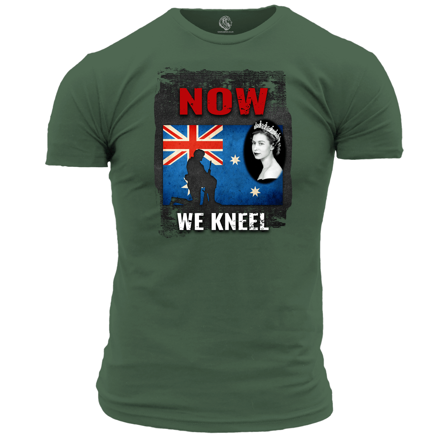 Patriotic T Shirt Now We Kneel (AUSTRALIA)